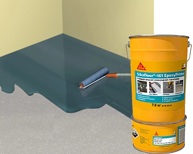 Sikafloor®-161 EpoxyPrimer, ведро (А+B), 10 кг, Двухкомпонентная эпоксидная грунтовка, выравнивающая стяжка