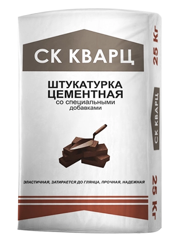 Штукатурка цементная МН, СК Кварц, мешок, 25 кг