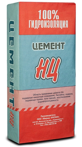 Цемент НЦ (для гидроизоляции), Русеан, 25 кг