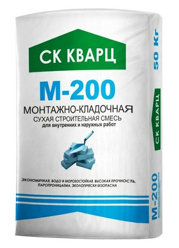 Смесь сухая монтажно-кладочная М200 ГОСТ, 50 кг