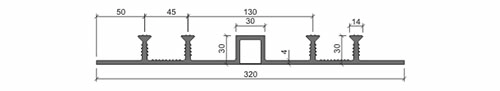 Гидрошпонка АКВАСТОП тип ДОМ-320/30-4/30 ТЭП