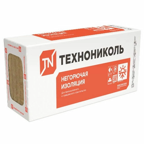 Базальтовый утеплитель ТехноНИКОЛЬ Техновент Стандарт 1200х600х60 мм 5 шт (3,6 м2, 0,216 м3) в упаковке