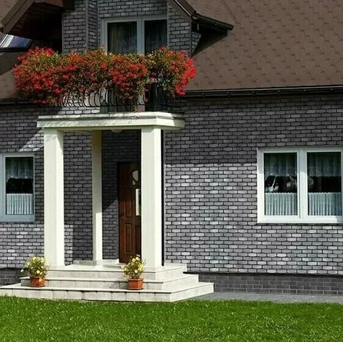 Фасадная плитка Технониколь HAUBERK Камень, Сланец, упаковка 2,2 м2