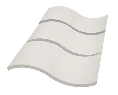 Панель акустическая Акустилайн (Akustiline) Baffle Twist (1,2м x 0,6м х 40мм) волна S-образная, Техносонус
