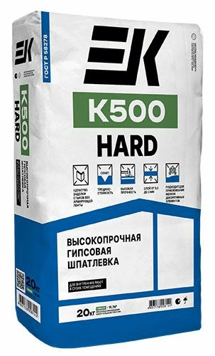 EK K500 универсальная гипсовая шпатлевка, 20 кг