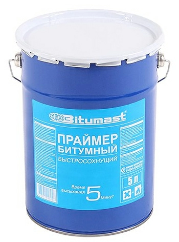 Праймер битумный быстросохнущий Bitumast 5 л, ведро