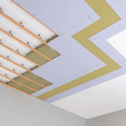 Каркасная система звукоизоляции потолка «Барклайн Барьер Мембрана 4К»