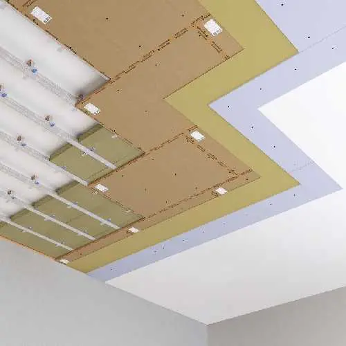 Каркасная система звукоизоляции потолка «Барклайн Базовая Мембрана Кварц»