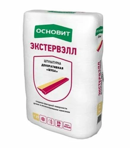 Штукатурка декоративная "Шуба" Экстервэлл Т-27 супербелая, 25 кг