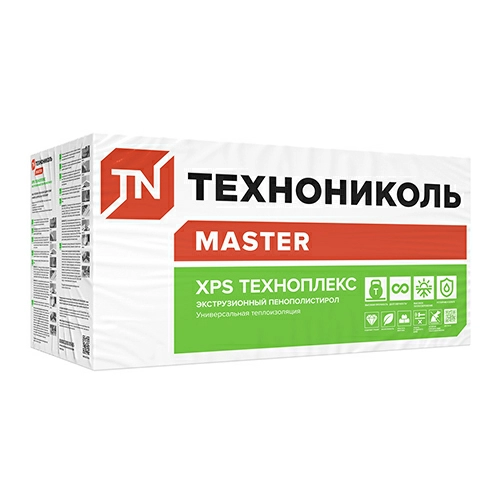 XPS Техноплекс 1180Х580Х100-L мм, Экструдированный пенополистирол, Технониколь, уп. 4 плиты, 2,7376 м²