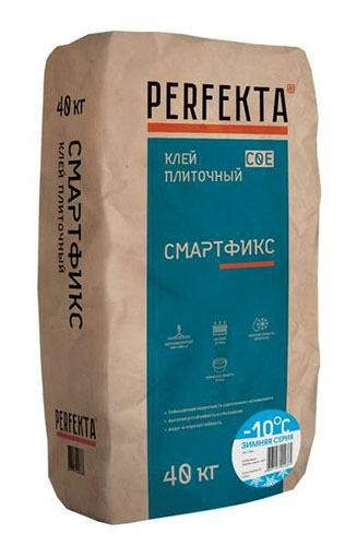 Клей плиточный с увеличенным открытым временем Смартфикс C0 E Зимняя серия, 40 кг