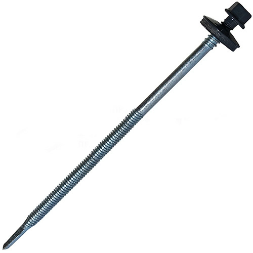 Саморез для сэндвич-панелей 6.3/5.5x235 мм RUSPERT (SILVER GREY), RAL 7024 графитовый серый, 20 шт, Hardwex