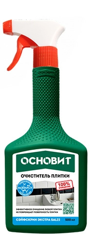 Очиститель плитки ОСНОВИТ СЭЙФСКРИН ЭКСТРА SAl22, 0.5 л