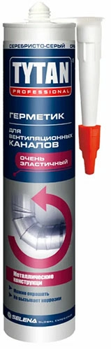 Герметик акриловый для вентиляционных каналов Tytan Professional серый 310 мл.