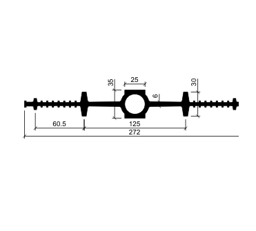 Гидрошпонка АКВАСТОП тип ДВ-270/25 EPDM (резина)