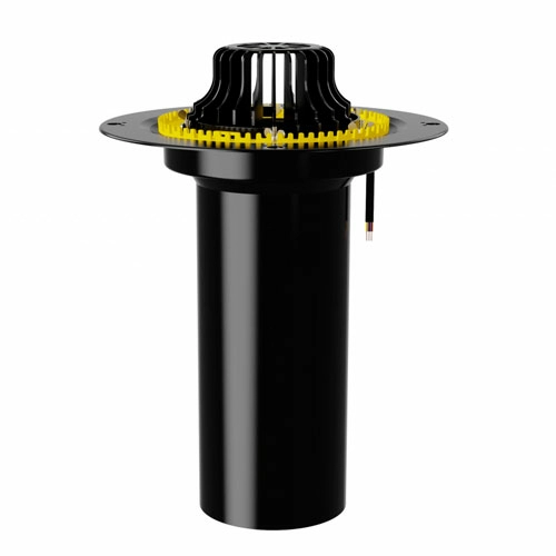 Воронка с обжимным зубчатым фланцем обогреваемая VMO Krone 160x720