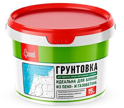 Грунтовка для пористых сильно впитывающих оснований 6 кг Старатели, ведро