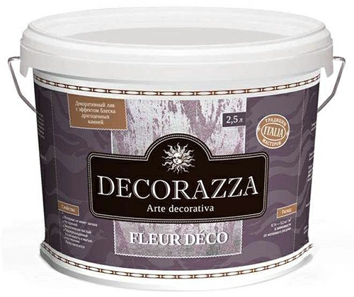 Decorazza FLEUR DÉCO (ФЛЁР ДЕКО) Diamante / Декоративный лак с эффектом блеска драгоценных камней, 1 л