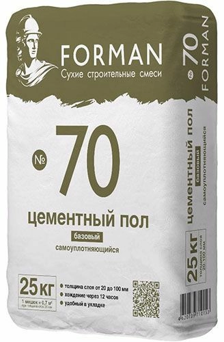Ровнитель для пола Форман 70 - 25 кг, мешок