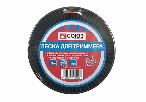 Леска для триммера (круг) СОЮЗ ТЛ3535-2.4-0-100