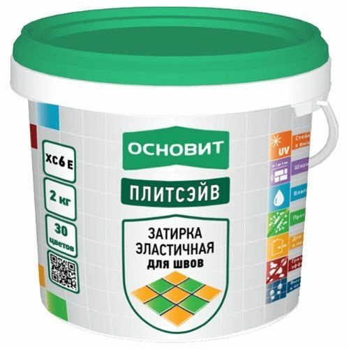 Затирка Карамель эластичная 032 Плитсэйв ХС6 Е, 2 кг, ведро