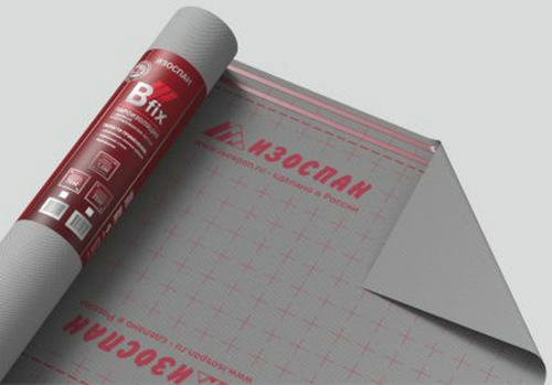 Изоспан B FIX с клейкой лентой, 21,875x1,6 м, (35 м2) Гидро- пароизоляционная пленка