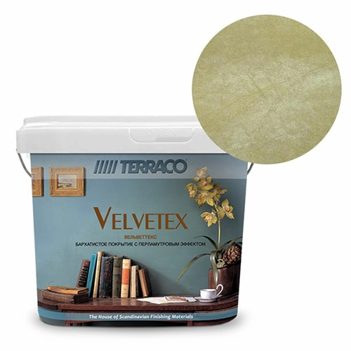 Перламутровая краска Terraco Velvetex VC-320, ведро 5 кг, бархатистый финиш