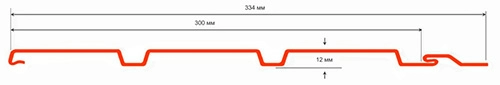 Софит ТН ОПТИМА Каштан, 3 м (без перфорации), Технониколь