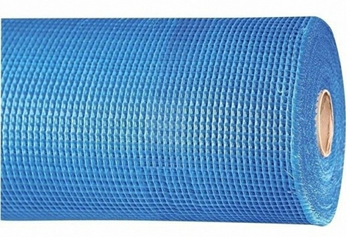 Сетка стеклотканевая фасадная Kolotek (5х5 мм) синяя щелочестойкая (160г/м2) 25 м
