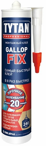 Клей монтажный Tytan Professional Gallop Fiх белый 290 мл