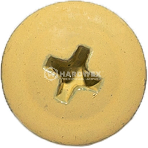 Усиленный саморез с прессшайбой со сверлом 4.2x19 мм RAL 1014 слоновая кость , 1000 шт, Hardwex