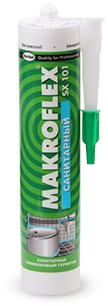 Герметик силиконовый санитарный Makroflex SX101 белый 290 мл.