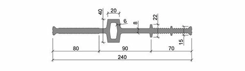 Гидрошпонка АКВАСТОП тип ДВС-240/20 ПВХ-П