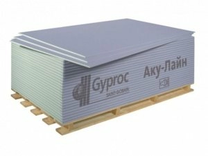 Aku-Line ГКЛА Gyproc, 2000х1200х12,5 мм (2,4 м2/лист; 48 шт/паллет)