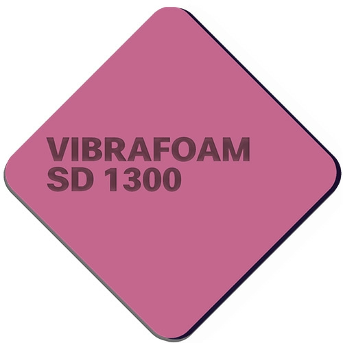 Эластомер Вибрафом (Vibrafoam)  SD 1300 темно-розовый (2м х 0,5м x 25мм) 1м2