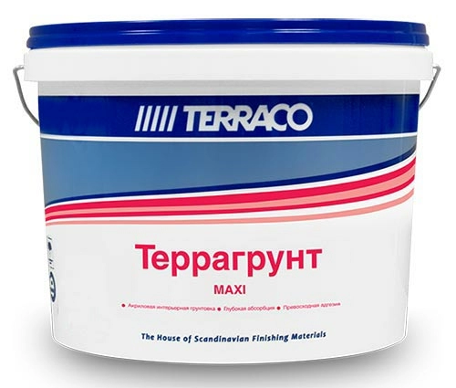 Грунтовка Terraco TERRAGRUNT MAXI (MAXIPRIMER) универсальная проникающая для внутренних и наружных работ, 18 кг, ведро