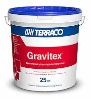 Декоративная штукатурка Terraco GRAVITEX GRANULE на акриловой основе с зернистой текстурой типа «шуба» 2,5 мм, 25 кг ведро