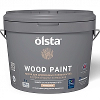 Универсальная акриловая краска по дереву WOOD PAINT база А 9,0 л