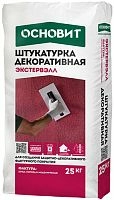 Штукатурка декоративная "КОРОЕД" ОСНОВИТ ЭКСТЕРВЭЛЛ  OS-1.0 WK БЕЛАЯ (фракция - 1,0 мм), 25 кг – ТСК Дипломат