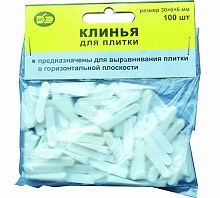 Клинья для укладки  плитки 30х6х6 мм