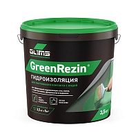 Гидроизоляция эластичная (герметик) GLIMS GreenResin (Г-9010) 3,5 кг, ведро