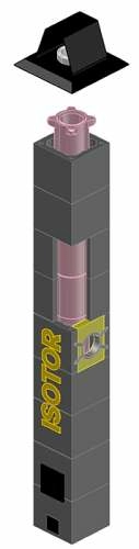 ISOTOR Комплект основания 3м Ø20 подкл180, Schiedel