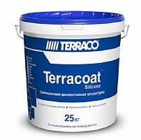 Декоративная штукатурка Terraco TERRACOAT MICRO (G) SILICONE на силиконовой основе с мелкой текстурой типа «шагрень» База NP, 25 кг ведро