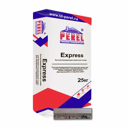Perel Express, быстротвердеющая цементная стяжка, 25 кг