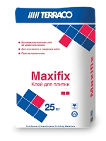 Клей для керамической плитки и керамогранита Terraco MAXIFIX мешок 25 кг