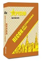 ПЕСОК сухой, фракция 0,3-2,5 мм, Русеан, 40 кг