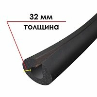 Трубка K-Flex ST IN CLAD black 32х35 мм, толщина 32 мм, длина 1 метр – ТСК Дипломат