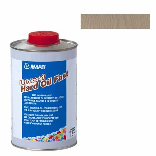 Масло для окрашивания и отделки деревянных полов ULTRACOAT HARD OIL FAST GRIGIO 1, коричневый, 1 л