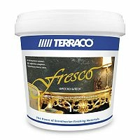 Декоративная штукатурка с цветным мерцанием TERRACO Fresco Pearlesent Шанжан Медный 1 кг ведро – ТСК Дипломат