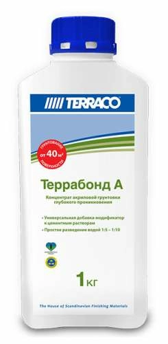 Универсальная грунтовка концентрат Terraco TERRABOND A 1 л – ТСК Дипломат